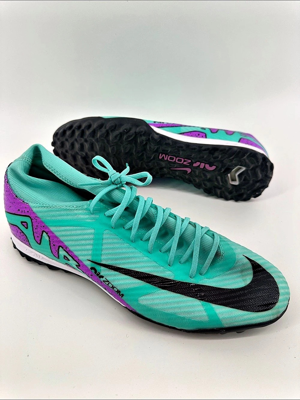 Nike Mercurial Zoom Superfly 9 Academy Turf Turquoise Men's US 11